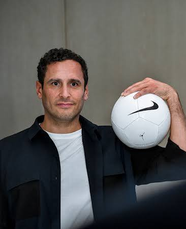 Morad Fareed holding a football