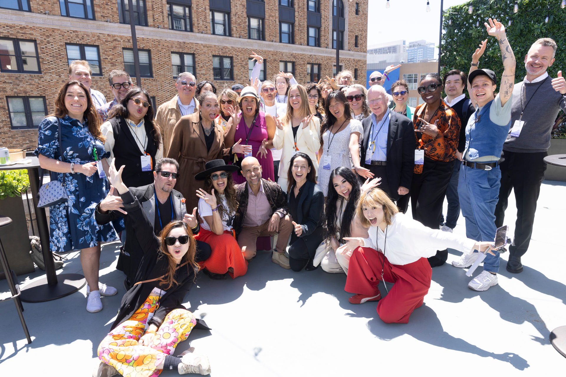 Rooftop gathering during Human+Tech Week