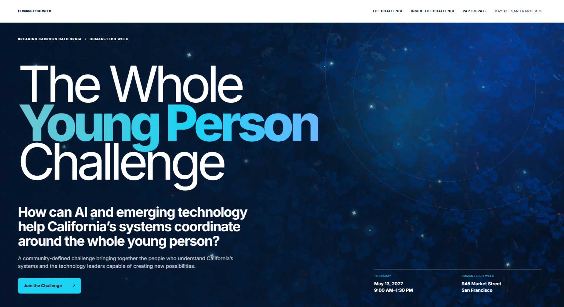 The Whole Young Person Challenge key art.