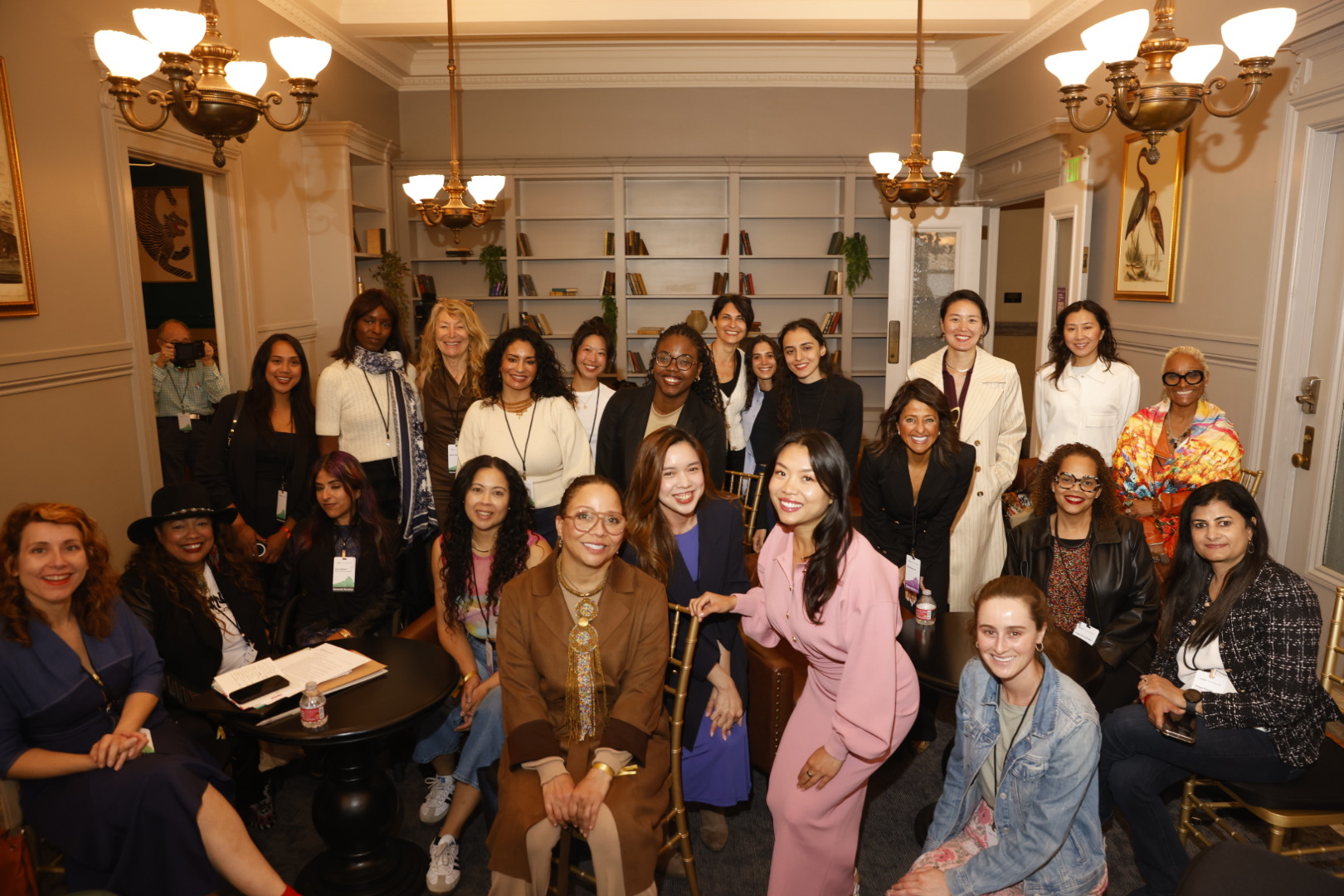 A group conversation at a Human+Tech Week 2026 salon
